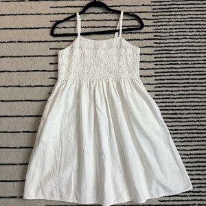 White Smocked Dress